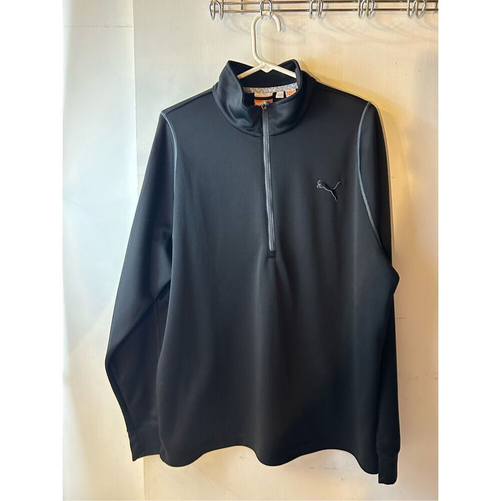 Puma men’s xl  1/4‎ zip dry cell black golf pullover